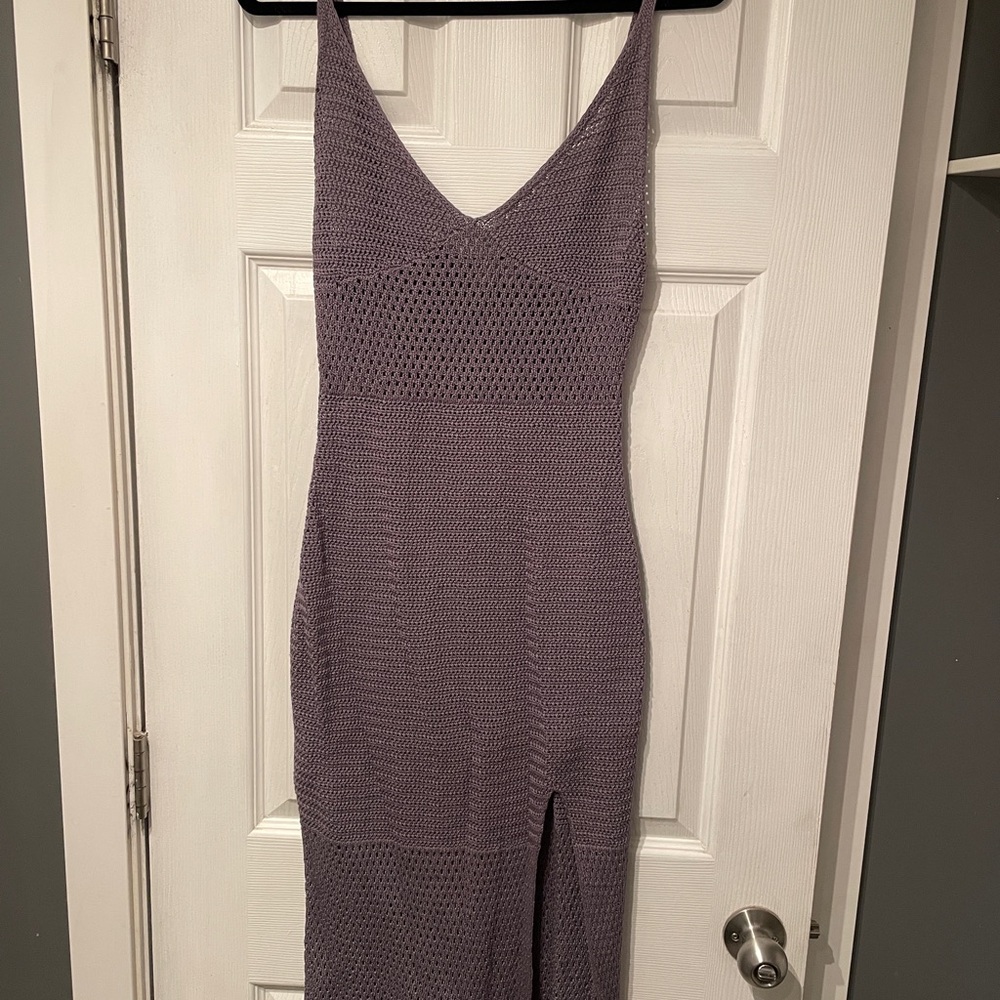 Purple Knit Wilfred Dress Aritzia